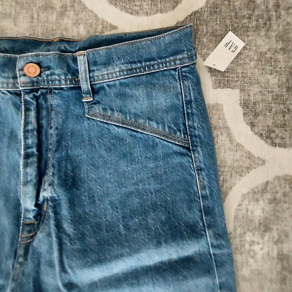 GAP jeans Wide Leg Sky High 10/30 L (size 10 Long) NWT - Picture 9 of 10